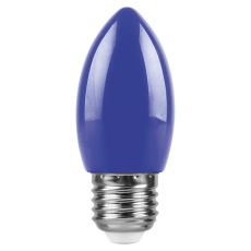 Лампа светодиодная Feron LB-376 свеча E27 1W синий