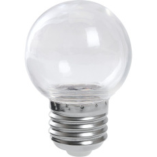 Лампа светодиодная, (1W) 230V E27 2700K G45 прозрачая, LB-37
